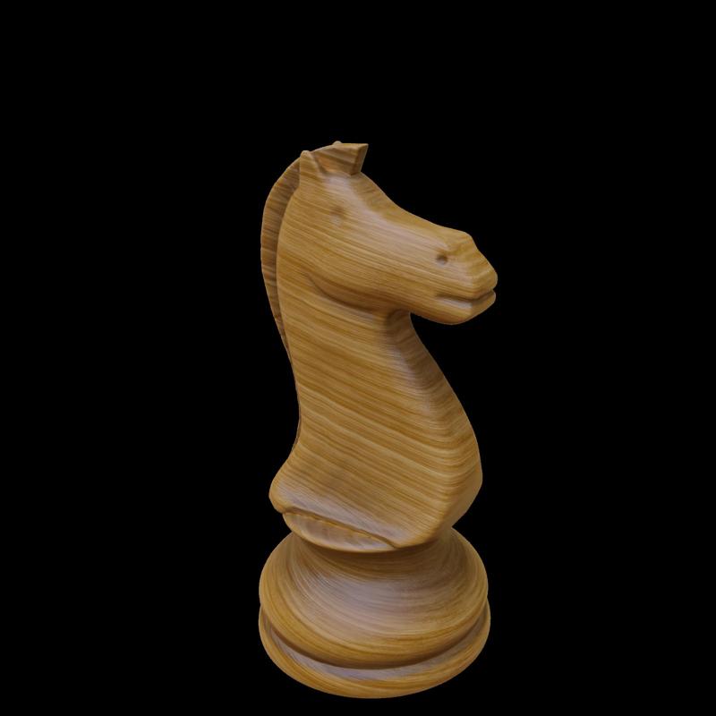 Knight Chess Piece detailed