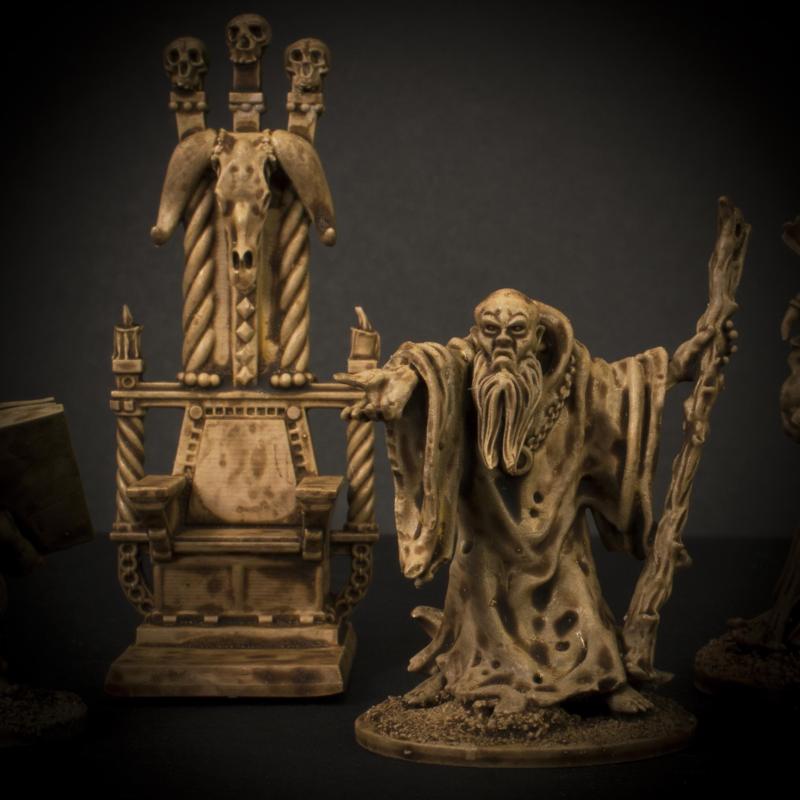 Wizard Standing and Throne