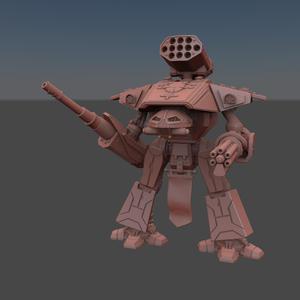 Posable Retro AT Lucian Reaper Mech 8mm