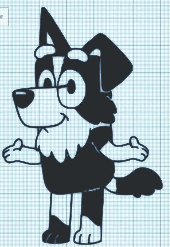 MACKENZIE - BLUEY  - WALL ART - 2 VERSIONS