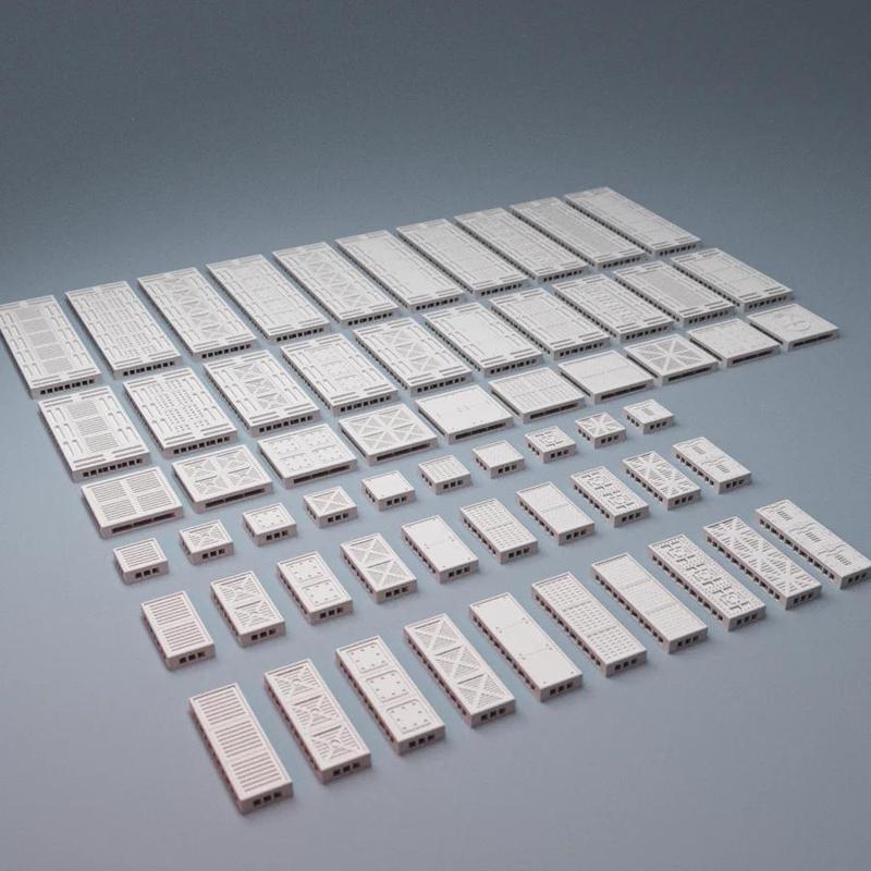 Scifi Grimdark Modular Floor Tiles Addons 28mm