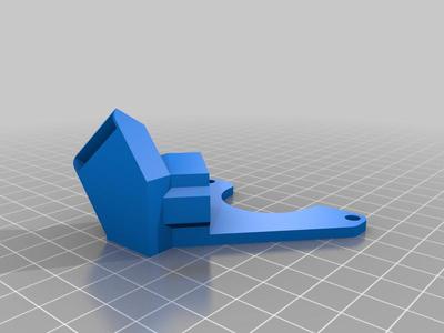 Part Cooling Fan Duct for centered notch for davidewen's MK3S slice adapter