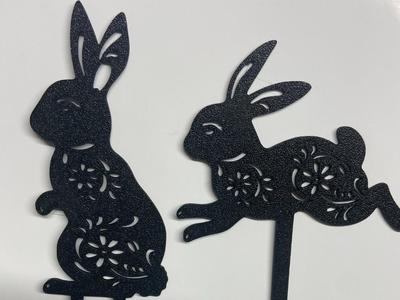 rabbit cake topper