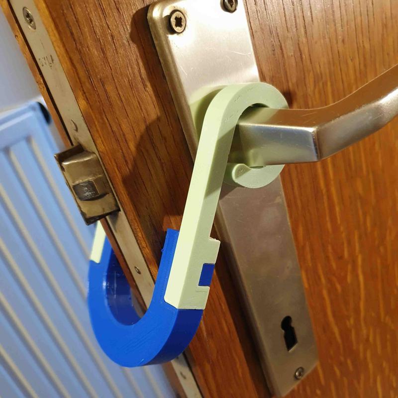 Removable door blocker