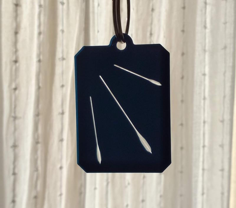 Leonid meteor shower keychain