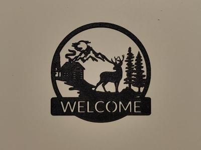 deer welcome landscape