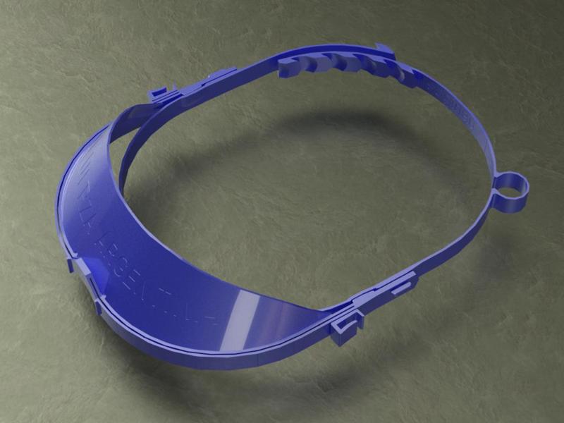 Protección Facial mejorada 36gramos, puede imprimirse apilada