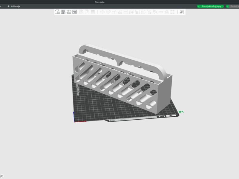vertical basket for phones