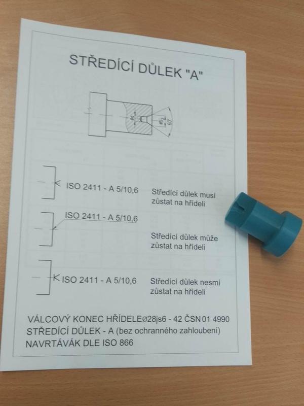 Středící důlek A