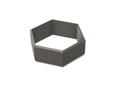 Hexagonal cookie cutter