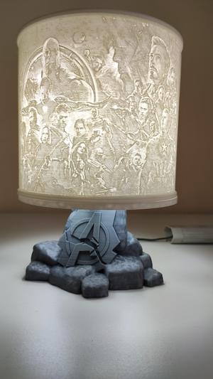 Lamp Base for Avengers Lithophane