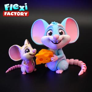 Flexi Factory Mouse & Cheese with 3MF Included!