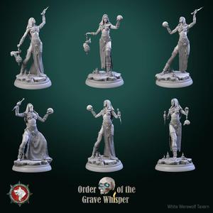 Cultist girls set 6 miniatures 32mm pre-supported