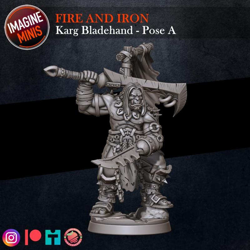 Fire and Iron - Karg Handblade - Pose A