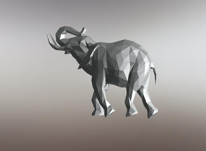 Elephant - Low Poly