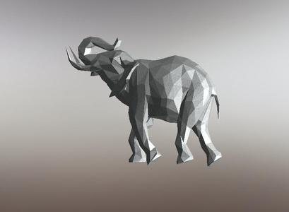 Elephant - Low Poly