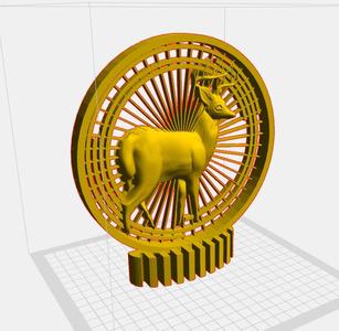 Deer - P19 - Decor - Trinket - Quick Print Gift - 3D - NO SUPPORT - Kopya (2)