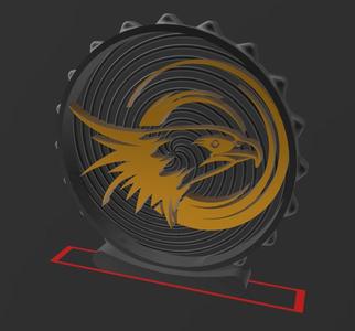 Eagle Head - Q25 - Quick Print Gift - 2D - NO SUPPORT