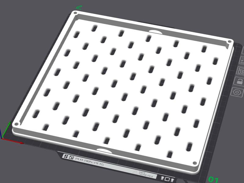 Skadias  240x240mm plate for use with 0.5" 3M VHB