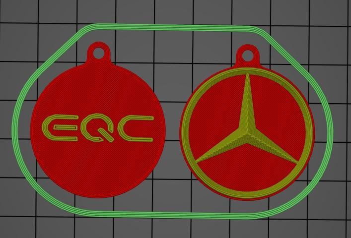 Mercedes EQC Keychain
