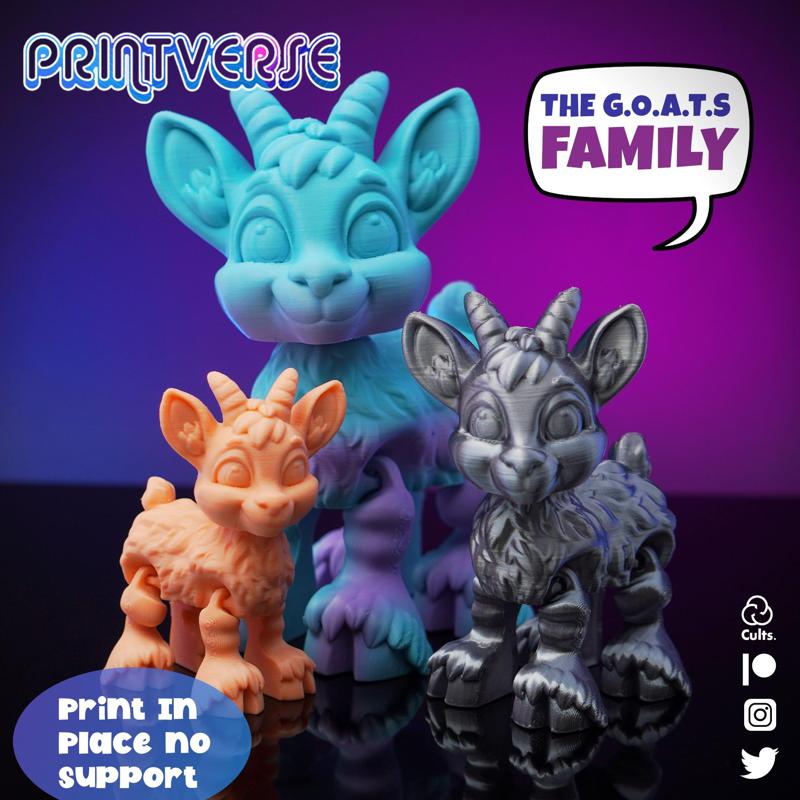 Flexy Billy Goat Print In Place