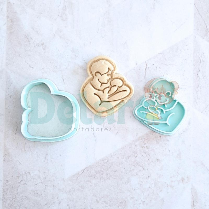 Cookie cutter father with son father's day