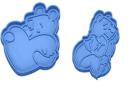 Biscuit Moulds - Captain América - Superman -Spiderman - Winnie the pooh - Winnie the pooh - Cookie cutter - Cookie cutter- Biscuit cutter