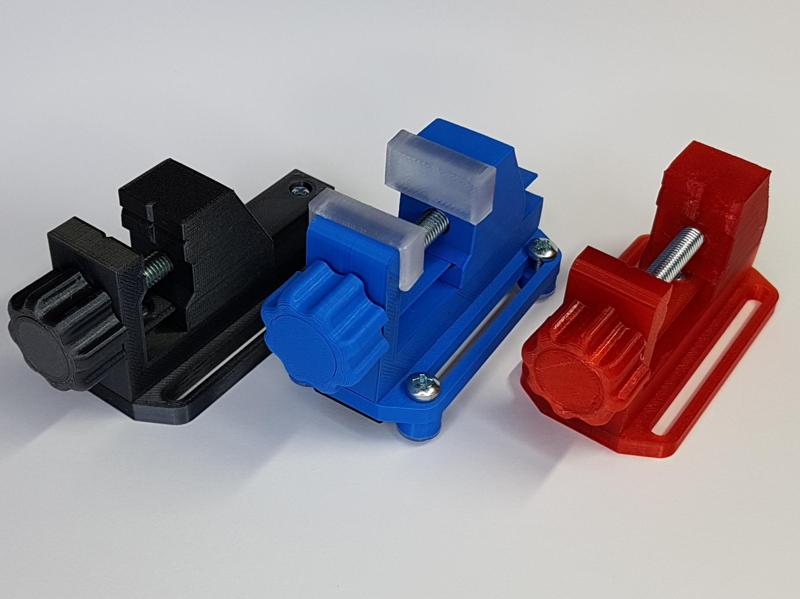 Miniature Vise 2.0 (much easier to assemble and 100% printable)