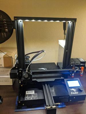 Ender 3 Pro - LED strip top mount