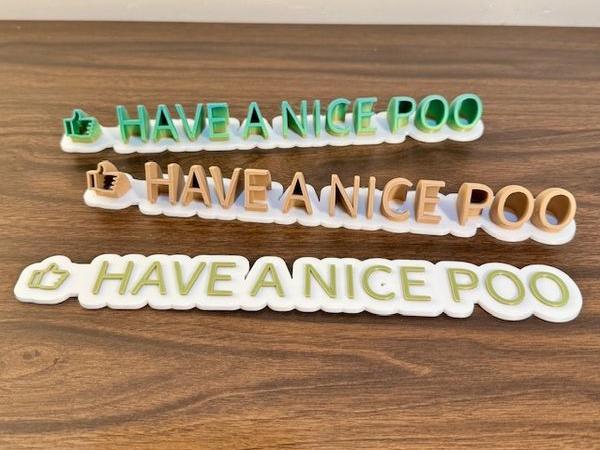 HACE A NICE POO - Bathroom decoration