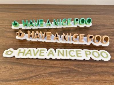 HACE A NICE POO - Bathroom decoration