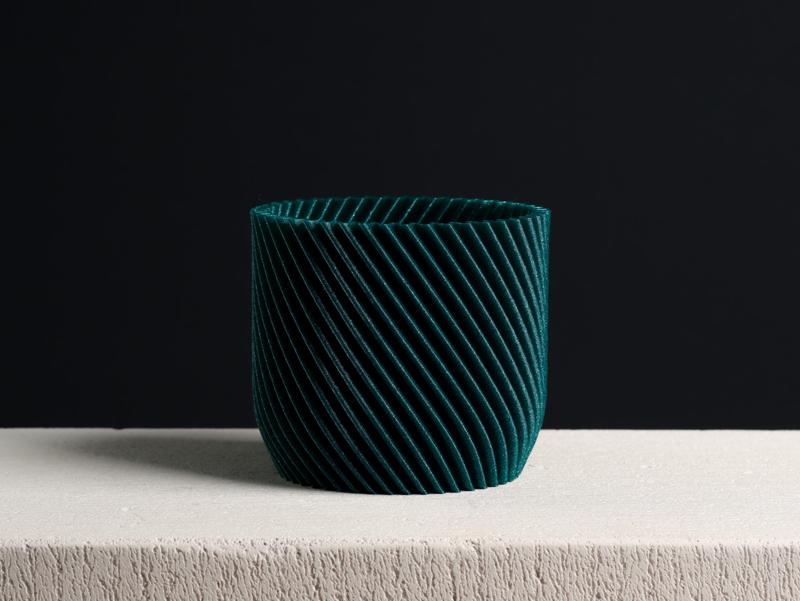 Spiral Cylinder Plant pot, Vase Mode & Shelled