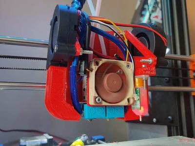 E3D Chimera Dual Fan Anet Rail Mount with BLTouch