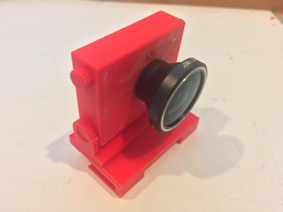Raspberry Pi Camera (v2.1) Case with Swivel Mount and 3mm Clips