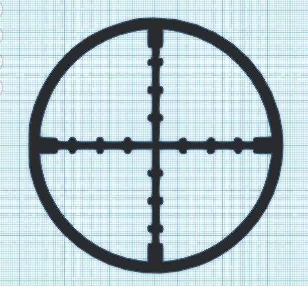 SCOPE - CROSS HAIRS - WALL ART