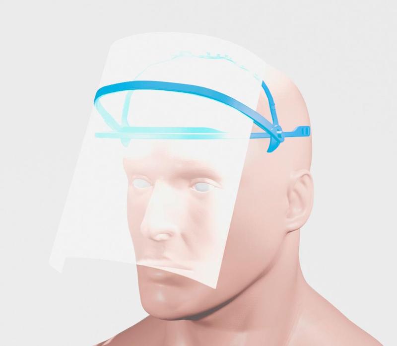 Visera elevable con 4 posiciones - Face shield mobile with 4 positions - COVID-19