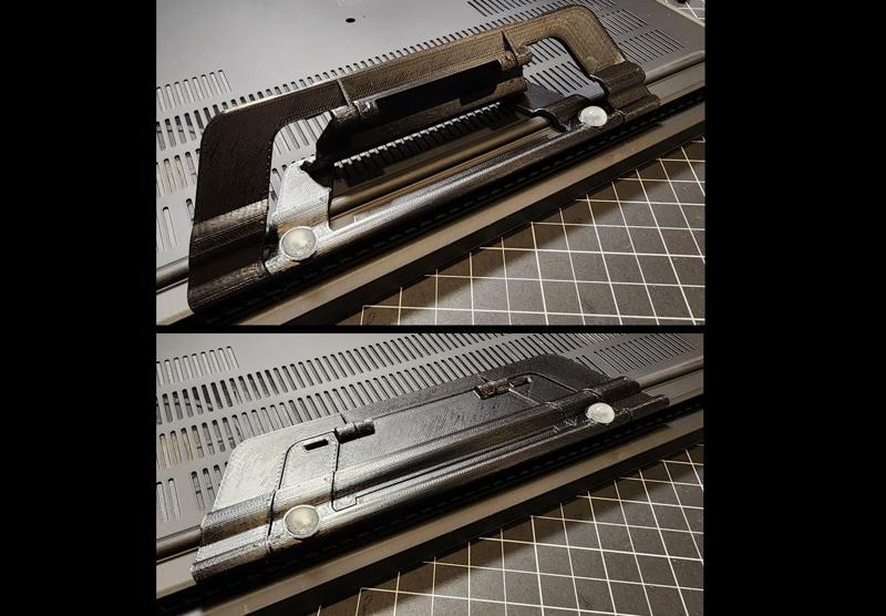 #0076 [Print in Place] Hide-Away Laptop Stand [Folds Flush]