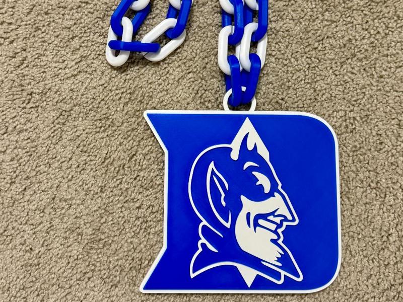 Duke Blue Devils logo chain