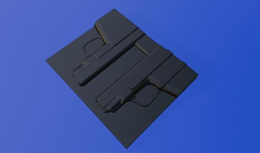 Smith Wesson MP45 Shield Split Mold vacuum.