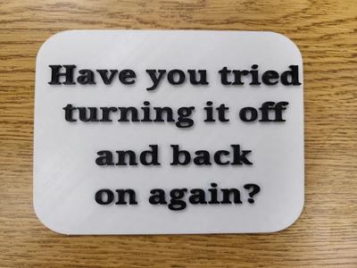 Off-On sign