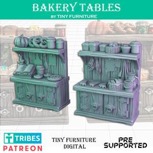 Bakery tables