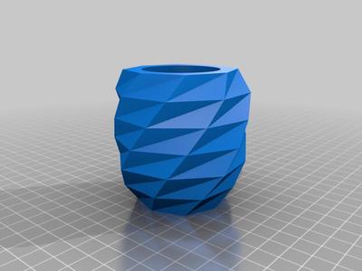 Tall Low Poly Candle Holder