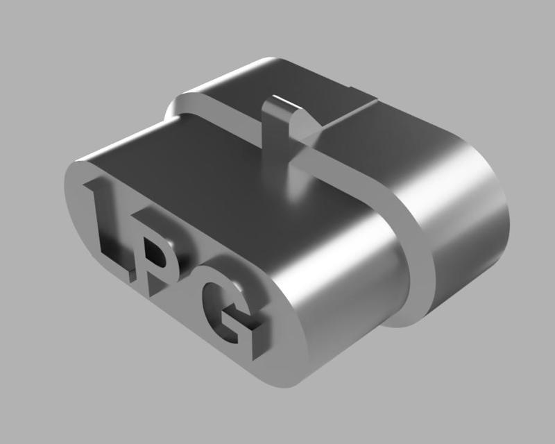 Superseal AMP 4 Connector Blank Cover LPG/GPL