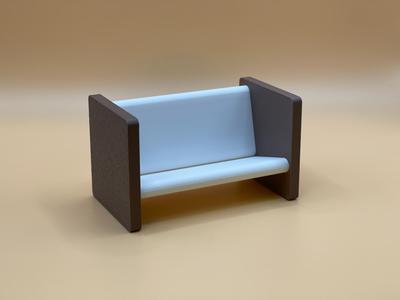 Barbie Sofa Minimalist Doll Couch for Living Room