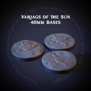 Variags of the Sun - 40mm Bases