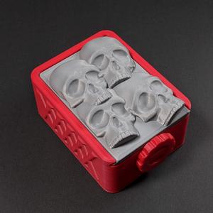 791 Skull Slide Top Box with Screw Closure