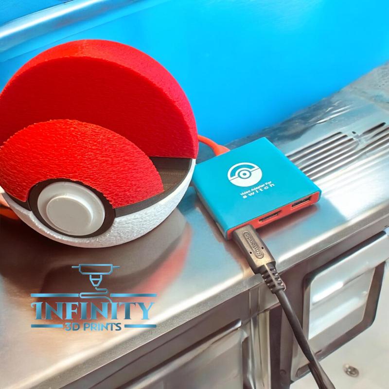 POKEBALL SWITCH DOCK  (Charging and TV - Hub)