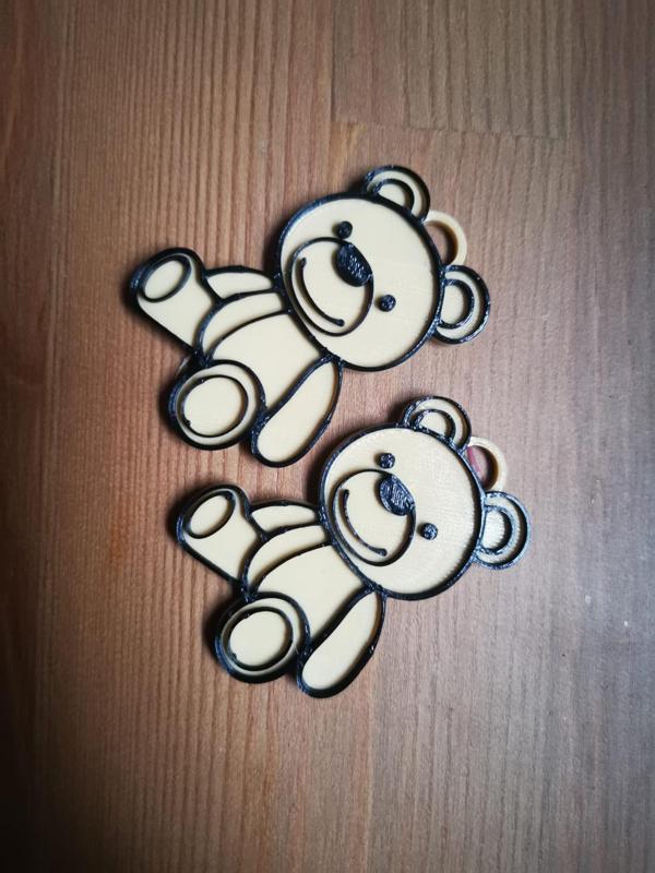 Teddy bear keychain