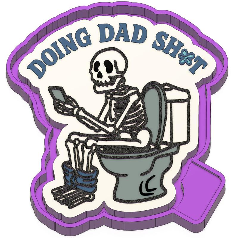 Doing DAD Shit Skeleton Freshie STL Mold Housing