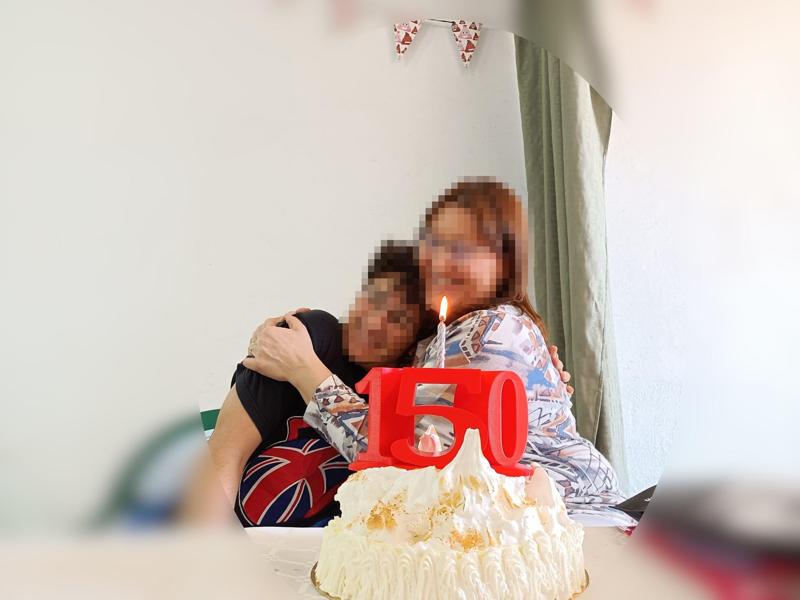 Topper mixto 15 50 para cumpleaños